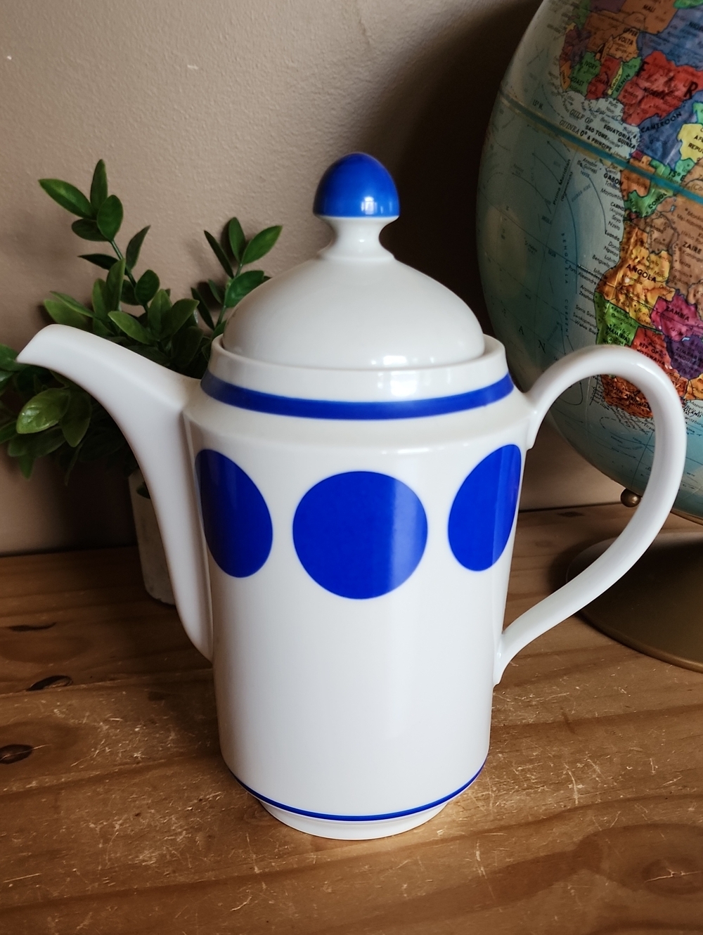 Blue and White Porcelain Tea Or Coffee Pot